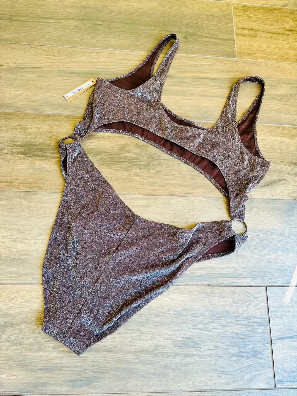 BRAND NEW! Skims Glitter Monokini in Jasper